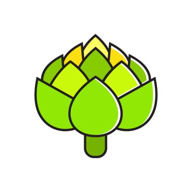 Enginar Çizgi Simgesi