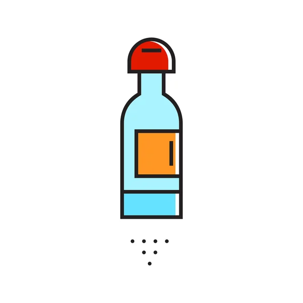 Flasche mit Cover-Symbol — Stockvektor
