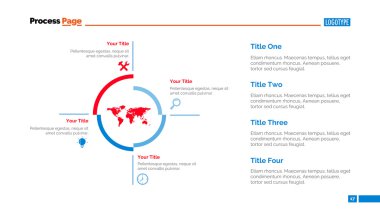 Dört Parça slayt şablonu