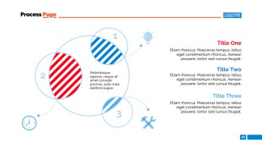 Venn diyagramı slayt şablonu
