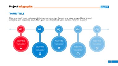 İşlem grafik slayt şablonu