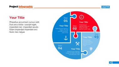 İşlem grafik slayt şablonu