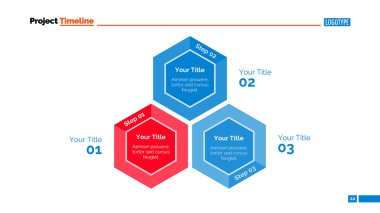 İşlem grafik slayt şablonu