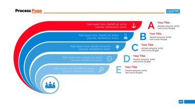İşlem grafik slayt şablonu