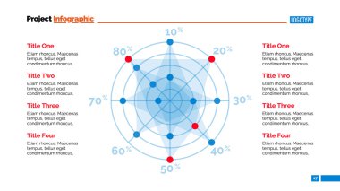 Dairedeki Yıldız Slayt Şablonu