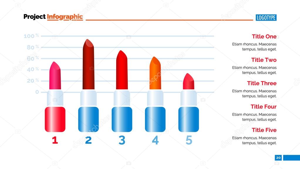 Lipstick Diagram Slide Template Stock Vector by ©surfsup.vector.gmail