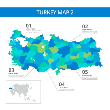 Türkiye Haritası şablonu 2