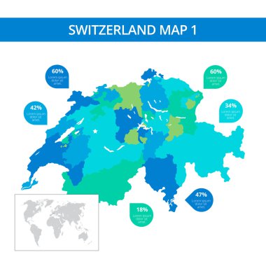 İsviçre Haritası şablonu 1
