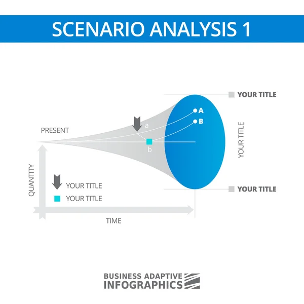 Modello di diagramma di analisi dello scenario 2 — Vettoriale Stock