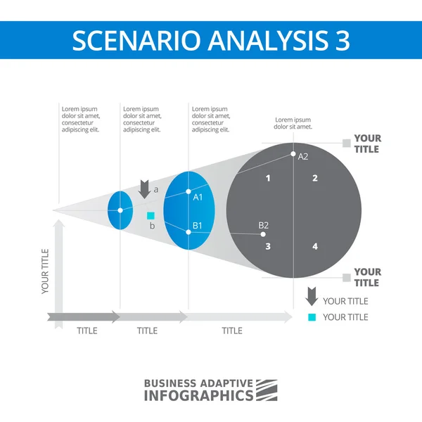 Modello di diagramma di analisi dello scenario 1 — Vettoriale Stock