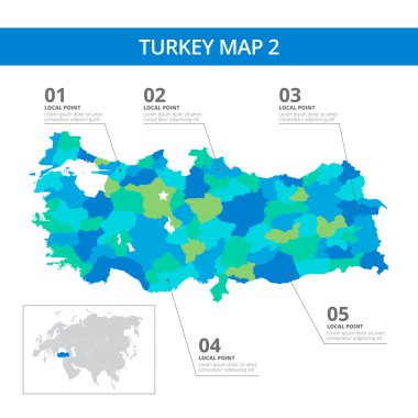 Türkiye Haritası şablonu 2