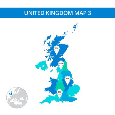 Amerika Birleşik Devletleri Haritası şablonu 3