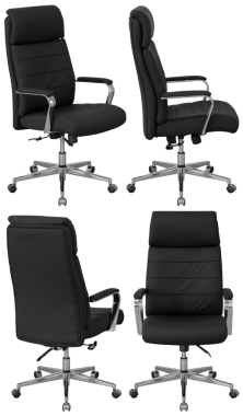 Ofis bilgisayar koltuğu. İç mekan. Arka plandan izole edilmiş. Farklı açılardan.