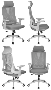 Ofis sandalyesi izole, şeffaf arka plan, mobilya PNG