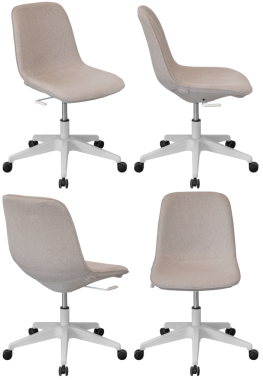 Ofis sandalyesi izole, şeffaf arka plan, mobilya PNG