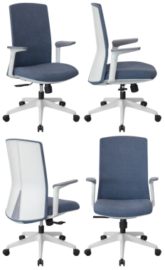 Ofis sandalyesi izole, şeffaf arka plan, mobilya PNG