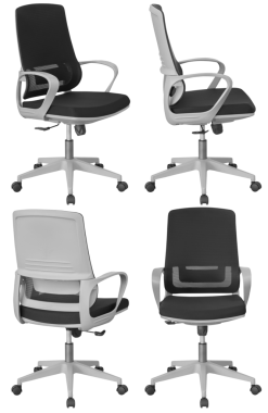 Ofis sandalyesi izole, şeffaf arka plan, mobilya PNG