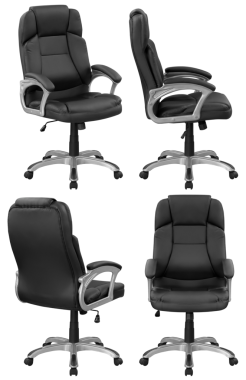 Ofis sandalyesi izole, şeffaf arka plan, mobilya PNG