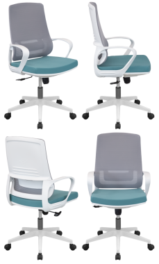 Ofis sandalyesi izole, şeffaf arka plan, mobilya PNG
