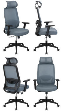 Ofis sandalyesi izole, şeffaf arka plan, mobilya PNG