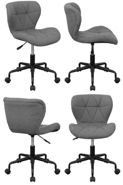 Ofis sandalyesi izole, şeffaf arka plan, mobilya PNG