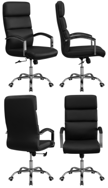 Ofis sandalyesi izole, şeffaf arka plan, mobilya PNG