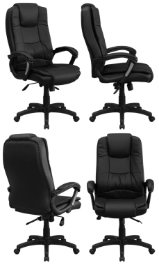 Ofis sandalyesi izole, şeffaf arka plan, mobilya PNG