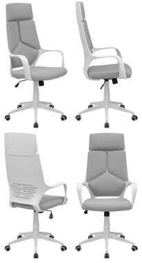 Ofis sandalyesi izole, şeffaf arka plan, mobilya PNG