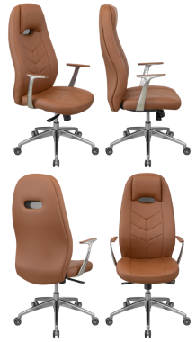 Ofis sandalyesi izole, şeffaf arka plan, mobilya PNG