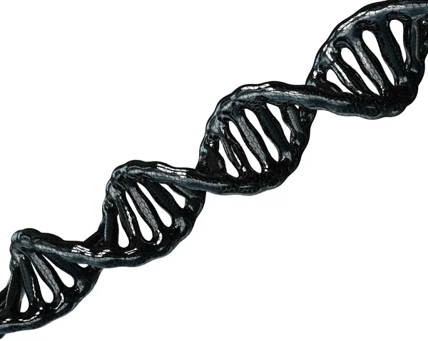 A biokémia fogalma a kék hátterű DNS-molekulával — Stock Fotó