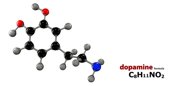 Dopamin-Neurotransmittermolekül — Stockfoto