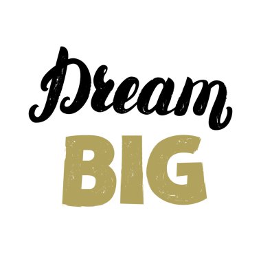 Rüya büyük el yazı kartı, poster, davet için yazılı.