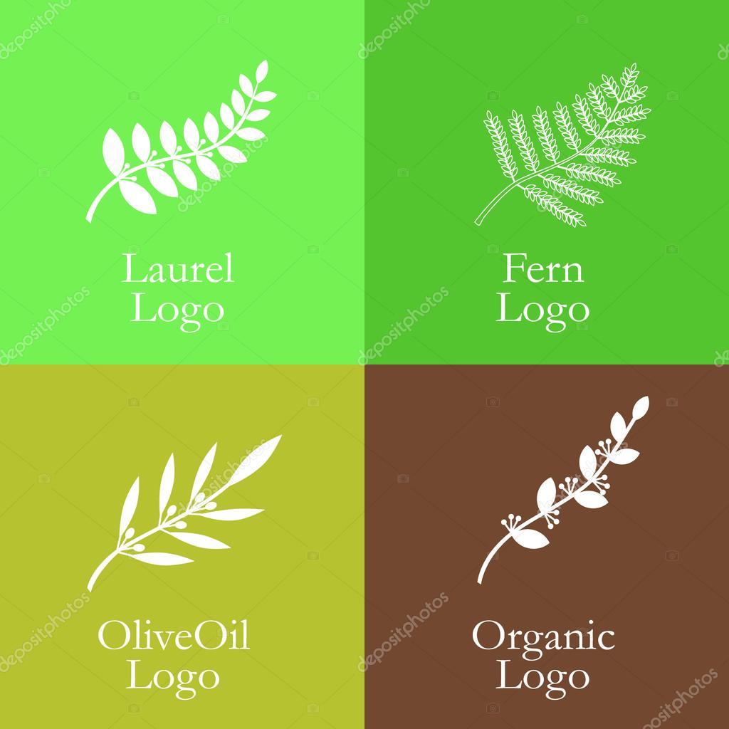 Set of vintage style elements for labels and badges for organic food and drink, on the nature background