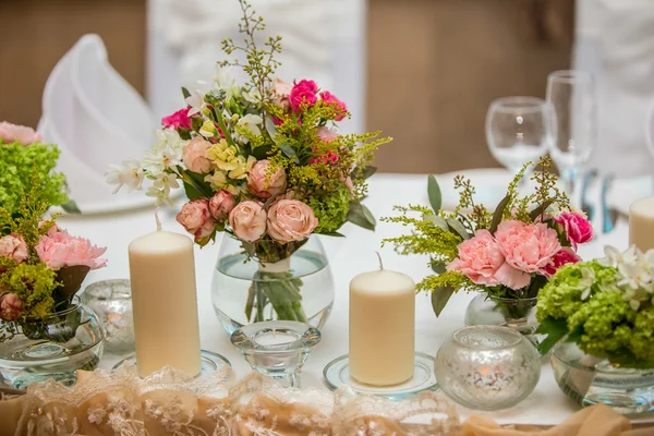 Weeding decoração com flores — Fotografia de Stock