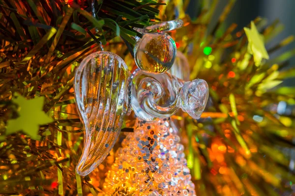 クリスマスの天使はガラス製 — ストック写真