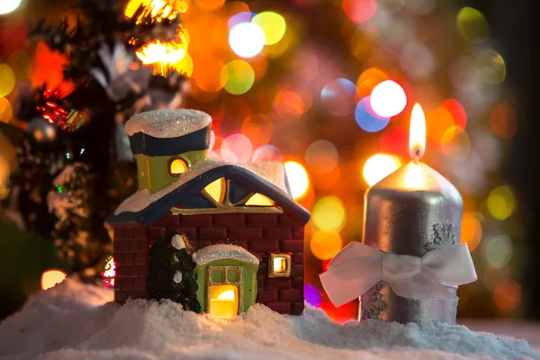 Christmas toy house — Stock Photo, Image