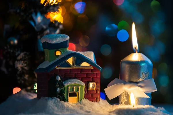 Christmas toy house — Stock Photo, Image