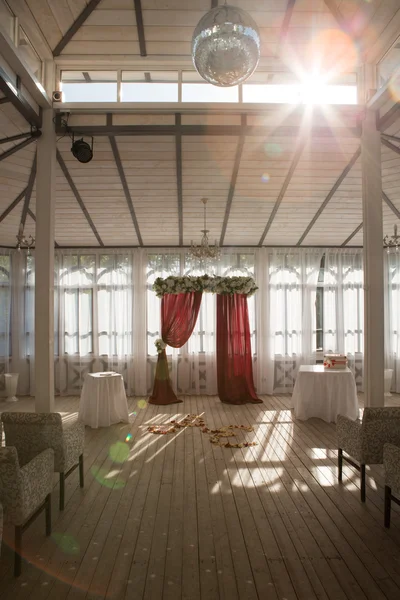 Hochzeit dekorative Innenausstattung — Stockfoto