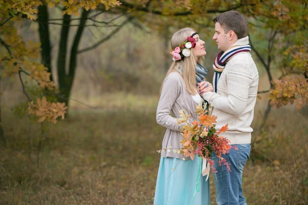 Casamento de outono no estilo de boho — Fotografia de Stock