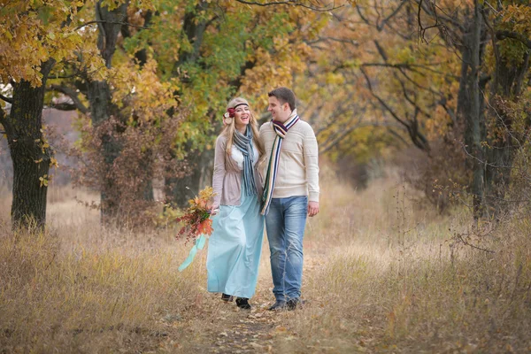 Casamento de outono no estilo de boho — Fotografia de Stock