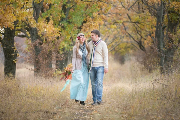 Matrimonio di autunno nello stile di boho — Foto Stock