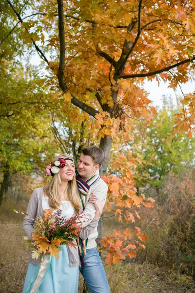 Autumn wedding in the style of boho — Stock Photo, Image