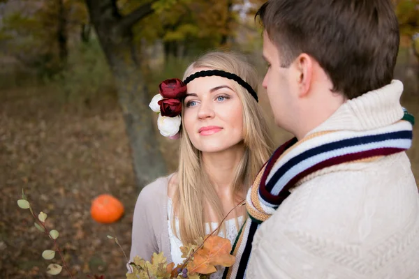 Höst bröllop i stil med boho — Stockfoto