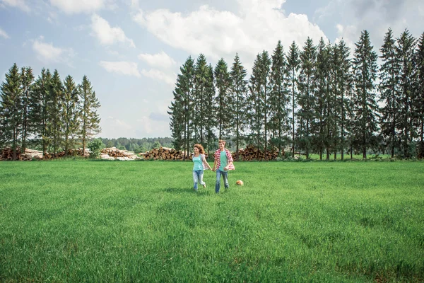 Casal amoroso na natureza — Fotografia de Stock