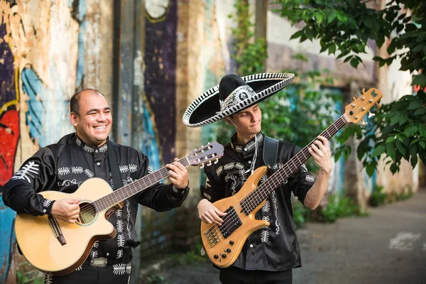 Mexický pouliční hudebníci — Stock fotografie