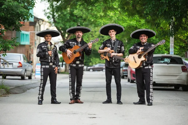 Musicisti di strada messicani — Foto Stock