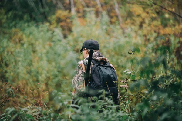 Young man hunting