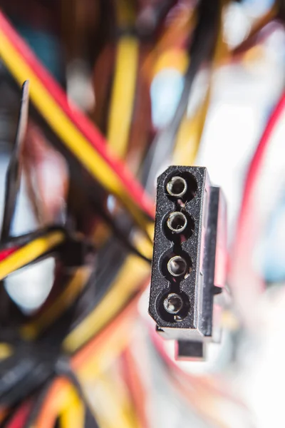 Computer wires with dust — Stock Photo, Image