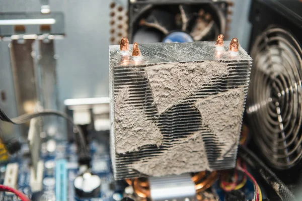 Computer fan with dust — Stock Photo, Image