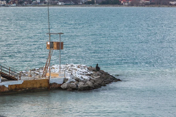 Holzhaus am Strand — Stockfoto